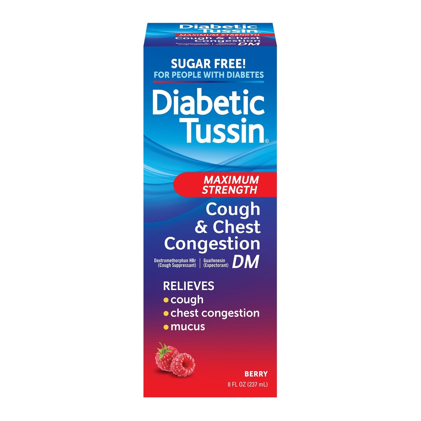 Diabetic Tussin® DM Maximum Strength Cough Suppressant / Expectorant 20 mg - 400 mg Strength Liquid 4 oz. (1254546_EA)