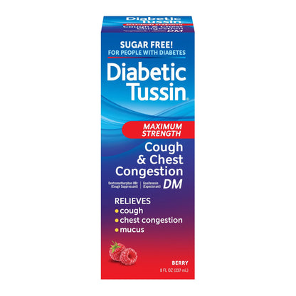 Diabetic Tussin® DM Maximum Strength Cough Suppressant / Expectorant 20 mg - 400 mg Strength Liquid 4 oz. (1254546_EA)