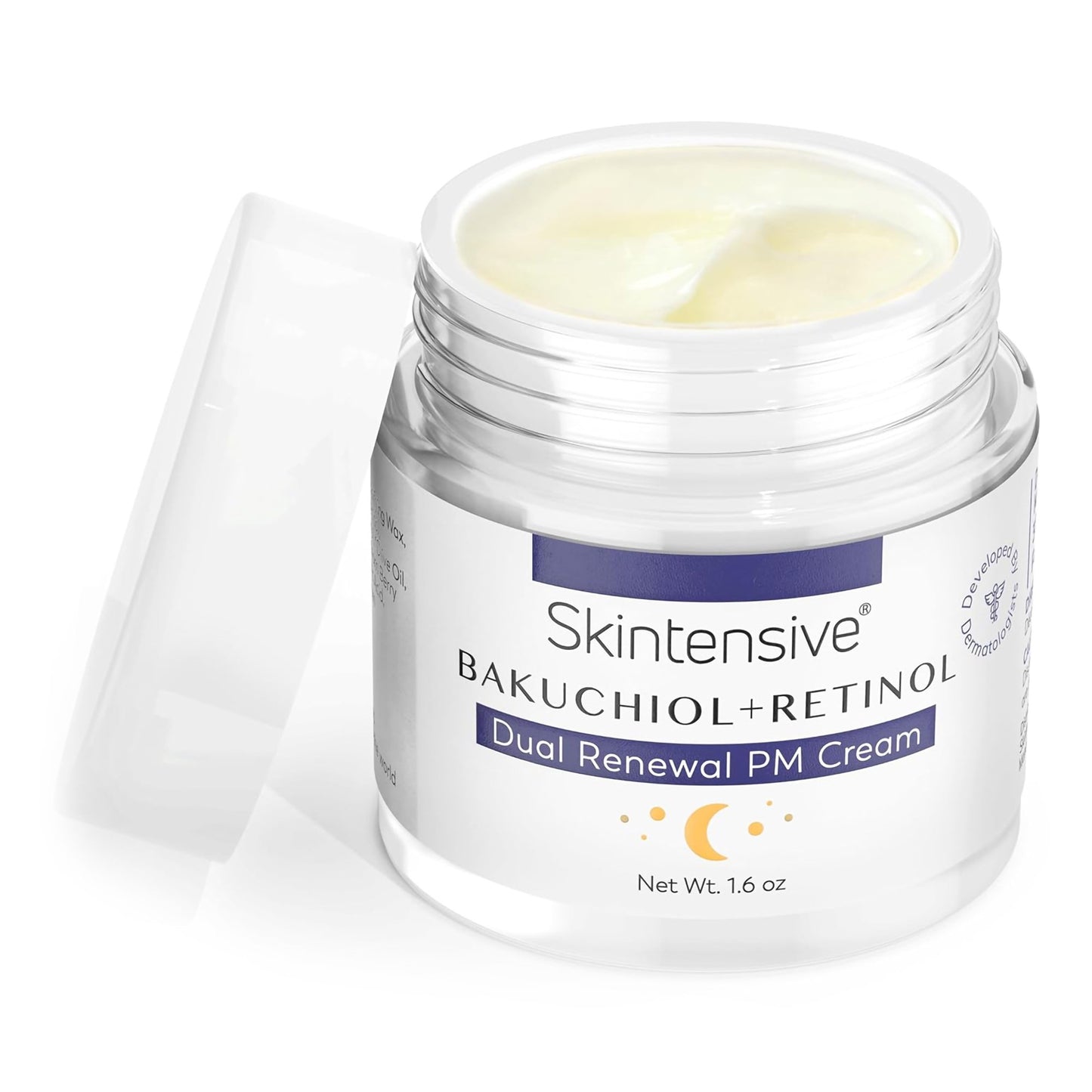 Skintensive® Bakuchiol + Retinol Dual Renewal PM Cream Facial Moisturizer 1.6 oz. Jar Unscented Cream (1267986_CS)