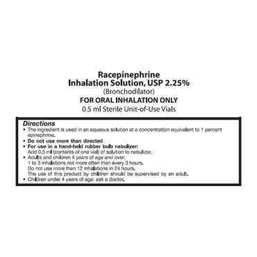 Nephron Bronchodilator 2.25% Strength Inhalation Solution 0.5 mL (512106_CT)