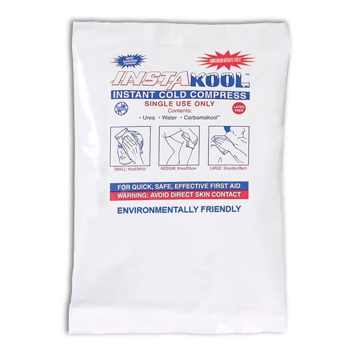 InstaKool™ Instant Cold Pack General Purpose Large 6 X 8-3/4 Inch Plastic / Urea / Water / CarbamaKool™ Disposable (1072773_EA)