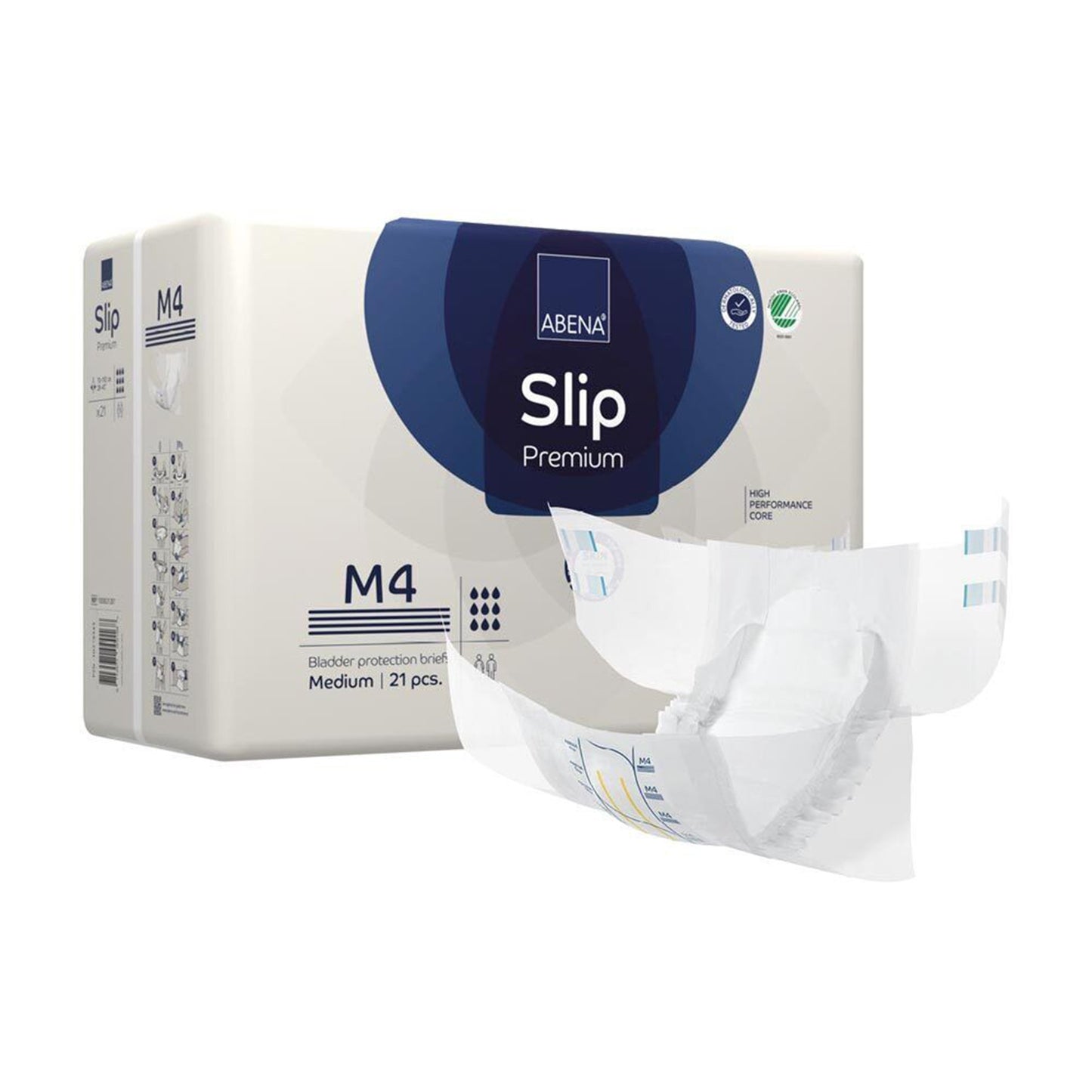 Abena® Slip Premium M4 Unisex Adult Incontinence Brief Medium Disposable Heavy Absorbency (1218203_CS)
