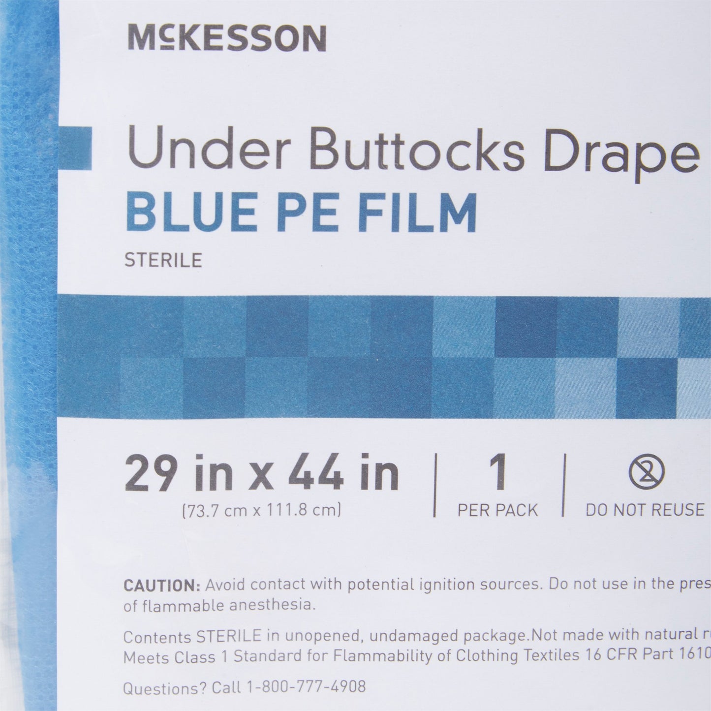 McKesson Obstetrics / Gynecology Drape Under Buttocks Drape 29 W X 44 L Inch Sterile (1101252_CS)