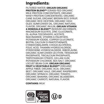 Orgain® Organic Nutritional Shake Oral Supplement Sweet Vanilla Bean Flavor Liquid 11 oz. Carton (1175952_EA)