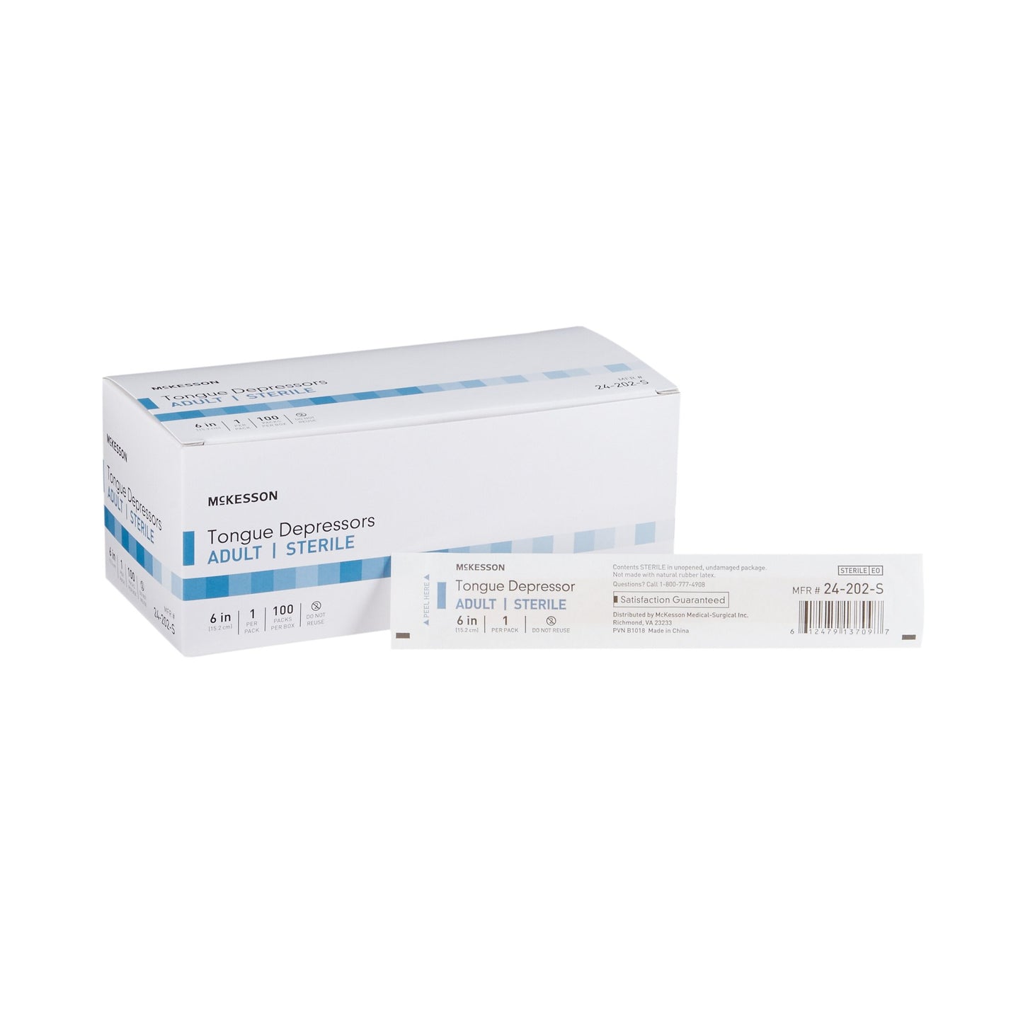 McKesson Tongue Depressor 6 Inch Length Wood Senior (508714_CS)