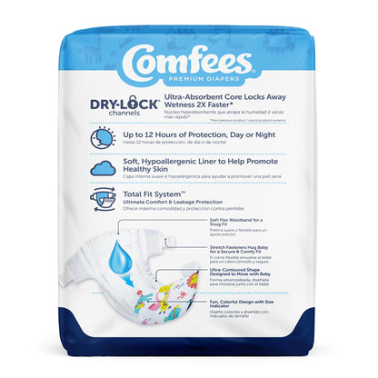 Comfees® Unisex Baby Diaper Size 6 Disposable Moderate Absorbency (907035_BG)
