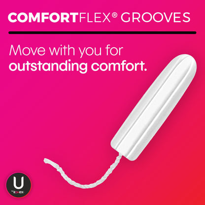 U by Kotex® Click® Tampon Super Absorbency Plastic Applicator Individually Wrapped (1184199_CS)