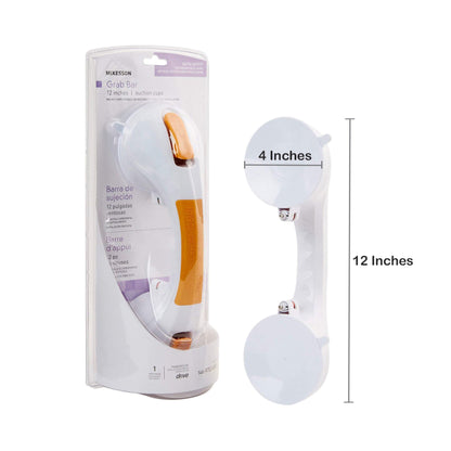 McKesson Suction-Cup Grab Bar White / Yellow Plastic (1103365_CS)