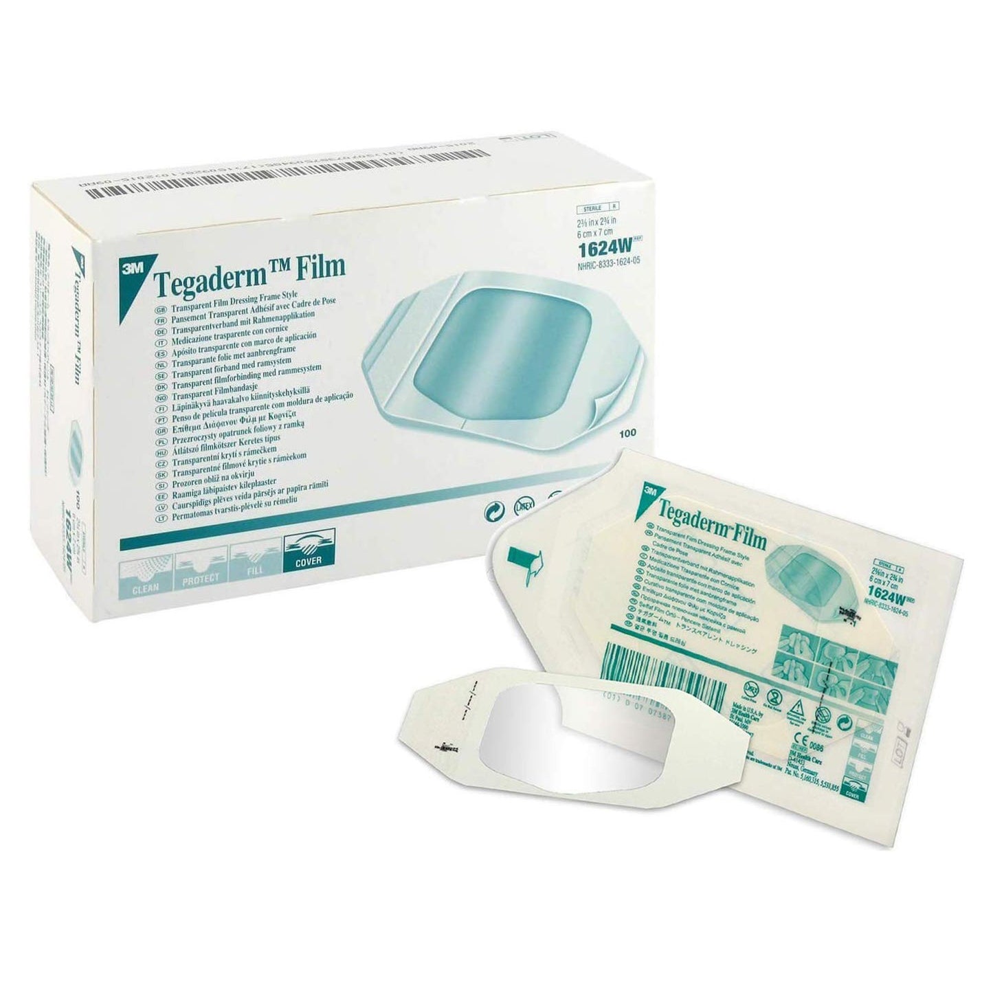 3M™ Tegaderm™ Transparent Film Dressing 2-3/8 X 2-3/4 Inch Frame Style Delivery Rectangle Sterile (235697_CS)