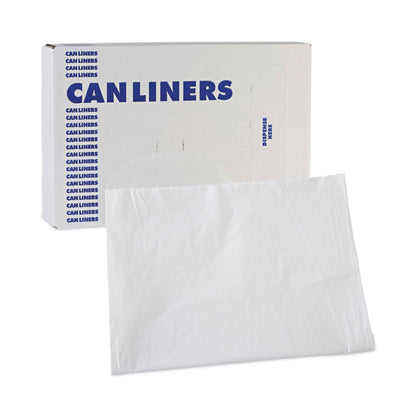 Boardwalk® Trash Bag 60 gal. White LLDPE 0.70 mil 38 X 58 Inch Star Seal Bottom Flat Pack (1190907_CS)