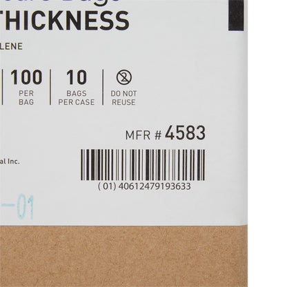 McKesson Reclosable Bag 10 X 13 Inch Polyethylene Clear Zipper Closure (864520_BX)
