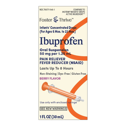 Foster & Thrive™ Infants' Pain Relief Ibuprofen Liquid 1 oz. (1239002_EA)