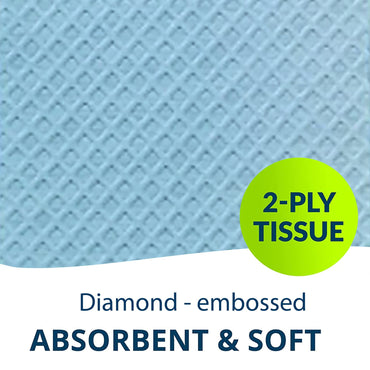 Tidi® Procedure Towel 13 W X 18 L Inch Blue NonSterile (768789_CS)