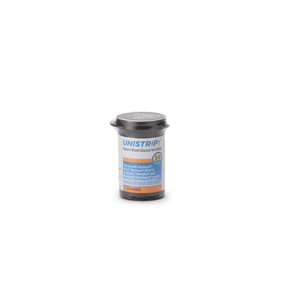 Unistrip™ Blood Glucose Test Strips 50 Strips per Pack (1080455_CS)