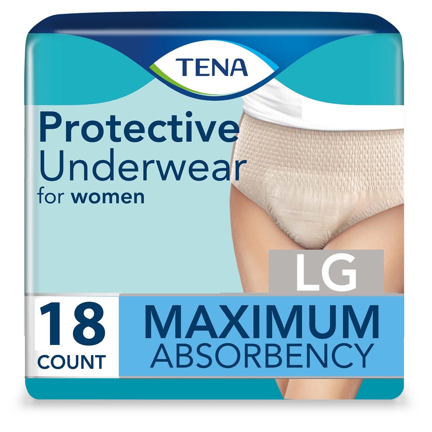 TENA® ProSkin™ Protective Female Adult Absorbent Underwear Pull On with Tear Away Seams Large Disposable Moderate Absorbency (1135408_CS)