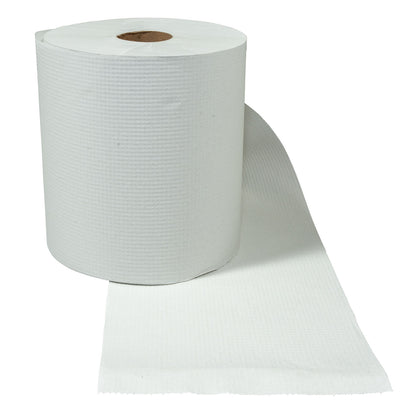 Hawthorn Paper Roll Towel, White, 7.8" x 800' (10000004)