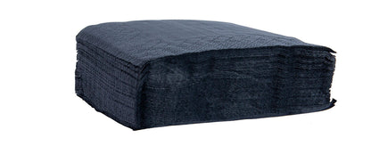 Hawthorn Premium Beverage Napkins 2-Ply, Black, 9.5" x 9.5" (10000019)