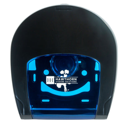 Hawthorn ABS Single JRT Tissue Dispenser, Black, 10.06" x 5.7" x 10.83" (10000141)