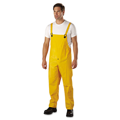 Anchor Brand® 3-Pc Rainsuit, Jacket/Hood/Overalls, 0.35 mm, PVC Over Polyester, Yellow, 3X-Large (101-9000-3XL)
