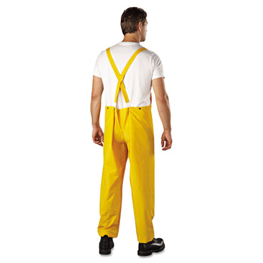 Anchor Brand® 3-Pc Rainsuit, Jacket/Hood/Overalls, 0.35 mm, PVC Over Polyester, Yellow, X-Large (101-9000-XL)