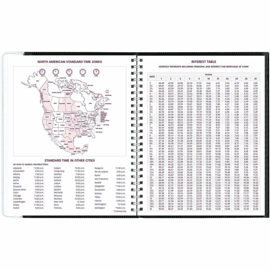 Brownline Pre-Vu Weekly Planner, January 2027 to December 2027, 6 3/4" x 8 1/2" (REDCB920BLK)