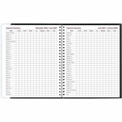 Brownline Pre-Vu Weekly Planner, January 2027 to December 2027, 6 3/4" x 8 1/2" (REDCB920BLK)