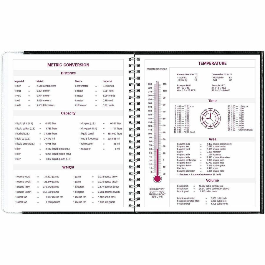 Brownline Pre-Vu Weekly Planner, January 2027 to December 2027, 6 3/4" x 8 1/2" (REDCB920BLK)
