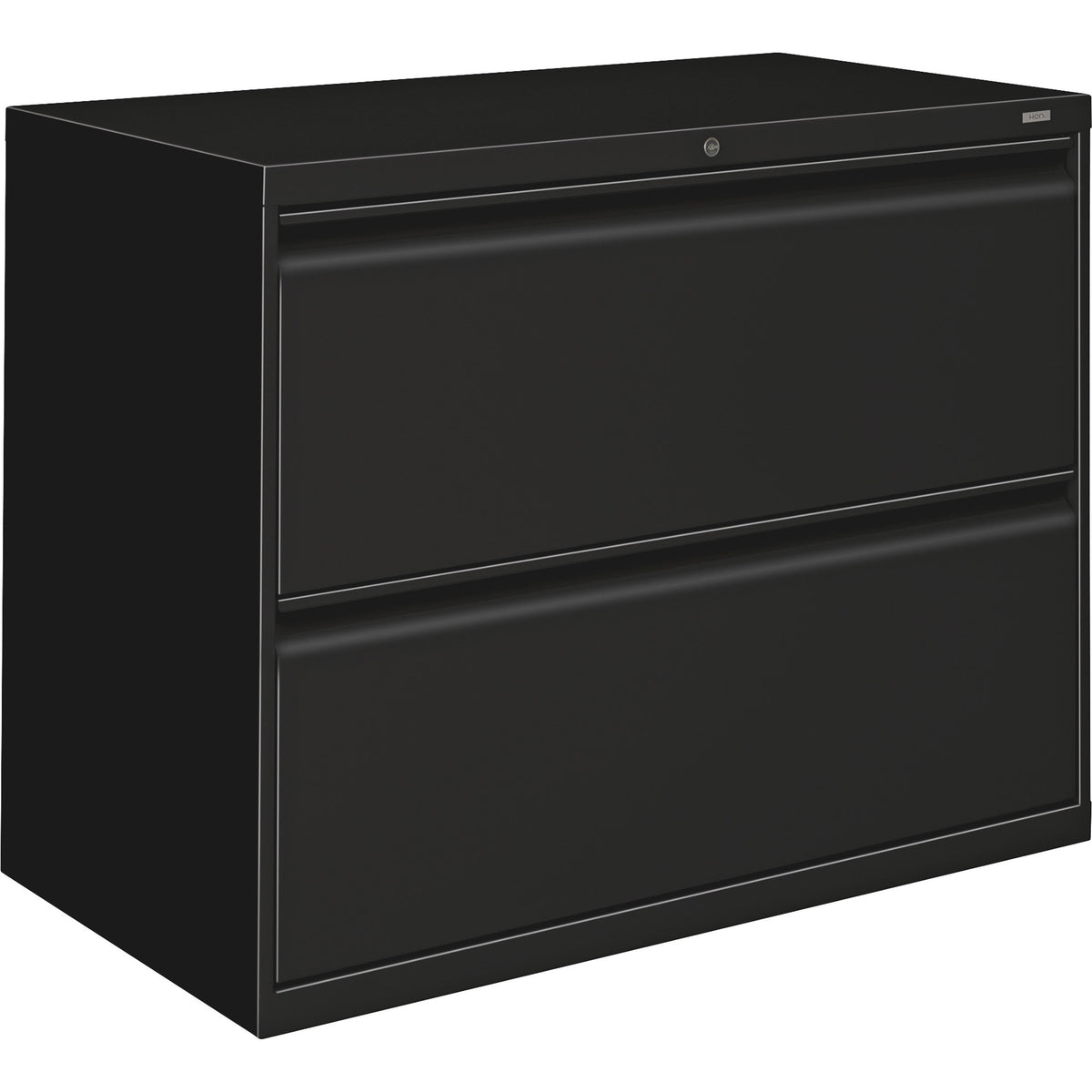 HON 800 Series Lateral File, 2-Drawer, 36" x 19.3" x 28.4", Black (HON882LP)