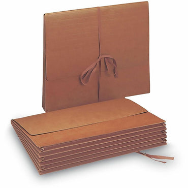 Smead Letter Recycled File Wallet, 8 1/2" x 11", 5 1/4" Expansion, Redrope, 10/Box (SMD71073BX)