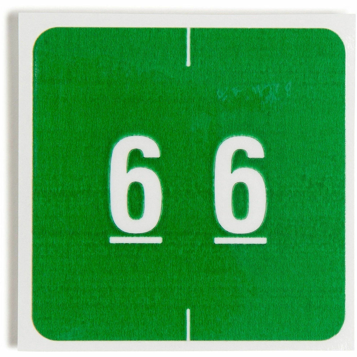 Smead Numerical End Tab File Folder Labels, 6, 1.5 x 1.5, Green, 250/Roll (SMD67426)