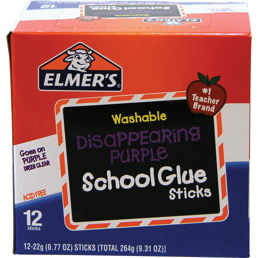 Elmer's School Glue Stick, 0.77 oz, Dries Clear (EPIE524)