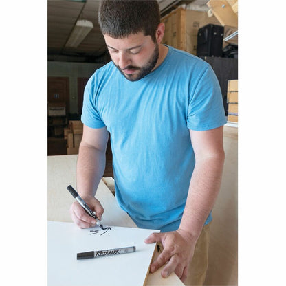 Dixon Industrial RediMark Chisel Tip Permanent Markers, Black Ink, Metal Barrel, 12/Dozen (DIX87170)