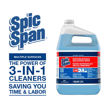 Spic and Span Disinfecting All-Purpose Spray and Glass Cleaner, 128 fl oz (4 quart) (PGC32538EA)