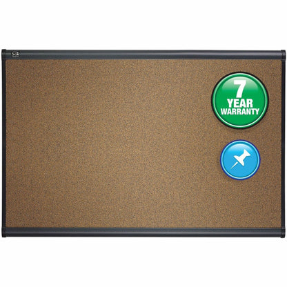 Quartet Prestige Bulletin Board, 48" Board Height x 72" Board Width, Light Cherry Frame (QRTB247LC)