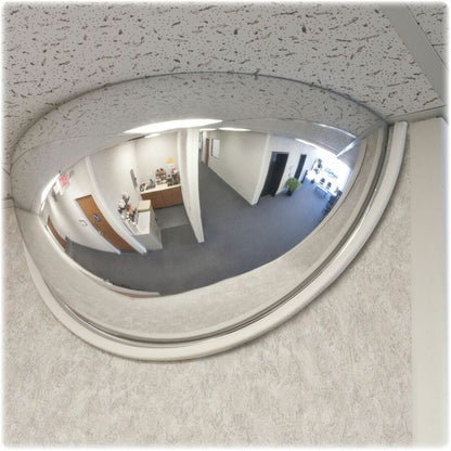 See All Half-Dome Convex Security Mirror, Half-Dome, 18" Diameter (SEEPV18180)