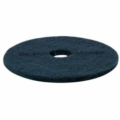 3M Blue Cleaner Pad 5300, 17" Diameter, Scrubbing, Polyester Fiber, Nylon, Blue, 5/Carton (MMM08410)