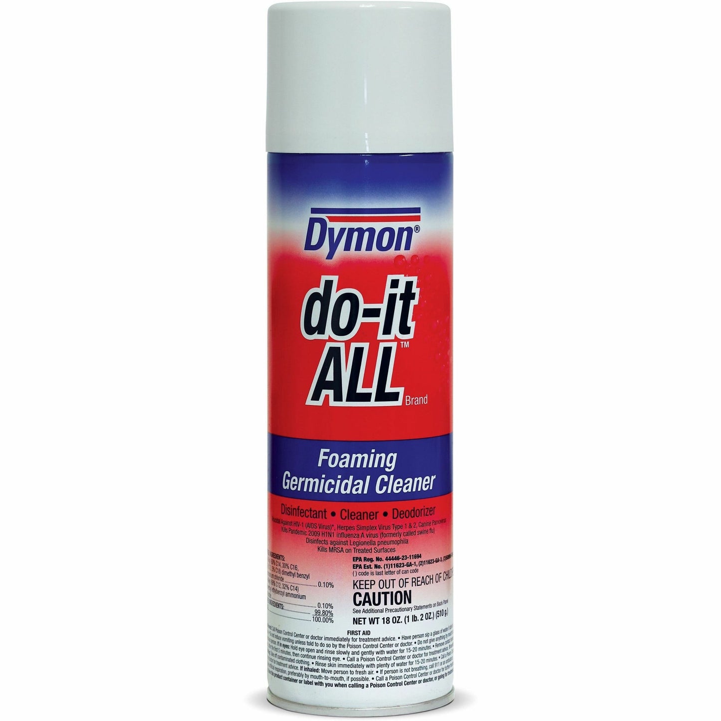 Dymon Do-It-All Foaming Germicidal Cleaner, 18 fl oz (ITW08020)