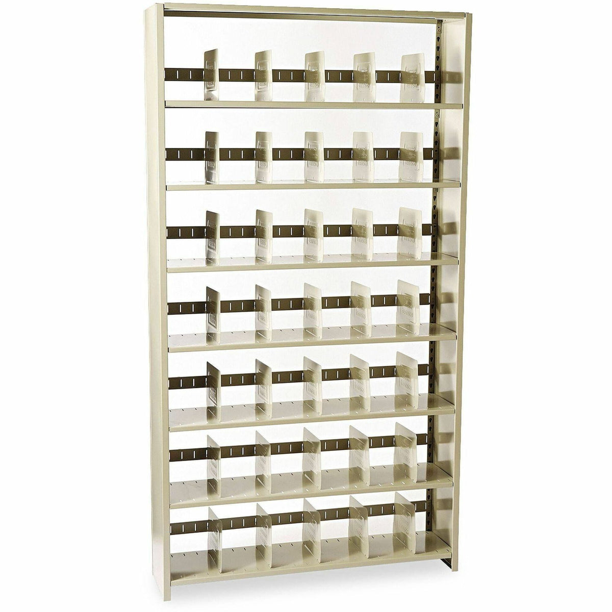 Tennsco Starter Shelf, 48" x 12" x 88", 7 x Shelf(ves), Letter, 400 lb Load Capacity, Sand (TNN128848PCSD)