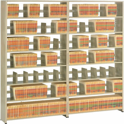 Tennsco Starter Shelf, 48" x 12" x 88", 7 x Shelf(ves), Letter, 400 lb Load Capacity, Sand (TNN128848PCSD)