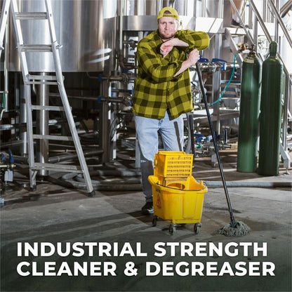 Simple Green Industrial Cleaner/Degreaser, 128 fl oz (4 quart), Lemon Scent (SMP14010EA)