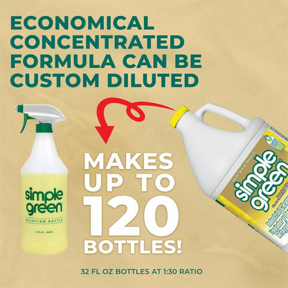 Simple Green Industrial Cleaner/Degreaser, 128 fl oz (4 quart), Lemon Scent (SMP14010EA)