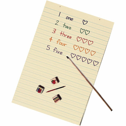 Pacon Ruled Tagboard Sheet, 0.88" x 24" x 36", Manila, 100/Pack (PAC5163)