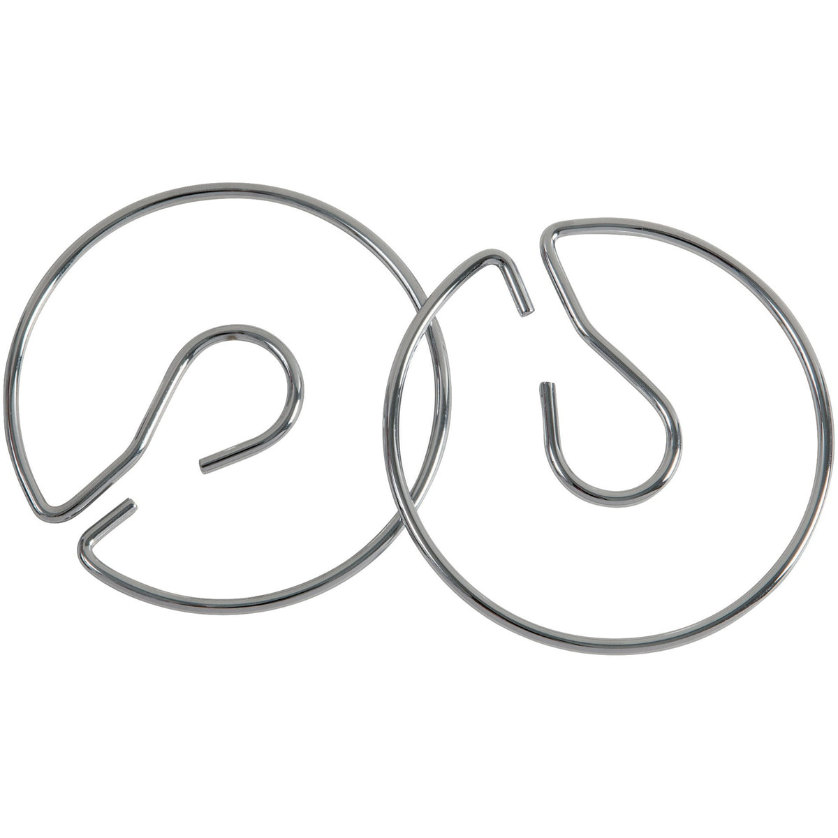 Pacon Chart Stand Rings, 4" Diameter, Metal, Silver, 2/Pack (PAC74440)