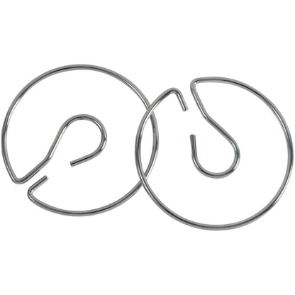 Pacon Chart Stand Rings, 4" Diameter, Metal, Silver, 2/Pack (PAC74440)