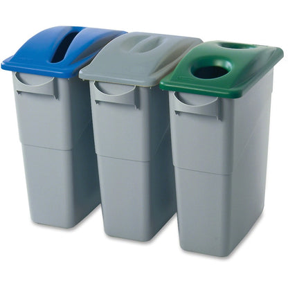 Rubbermaid Commercial Slim Jim Paper Recycling Container Lid, Blue  (RCP270388BE)