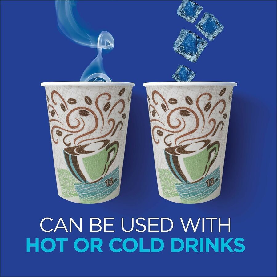 Dixie PerfecTouch 8 oz Insulated Paper Hot Coffee Cups, Coffee Haze, 25/Pack (DXE5338DXPK)