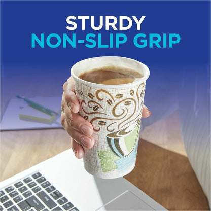 Dixie PerfecTouch 8 oz Insulated Paper Hot Coffee Cups, Coffee Haze, 25/Pack (DXE5338DXPK)