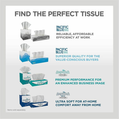 Pacific Blue Select Facial Tissue Flat Box, 2 Ply, 100/Box (GPC48100)