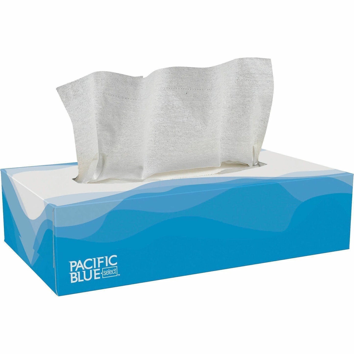 Pacific Blue Select Facial Tissue Flat Box, 2 Ply, 100/Box (GPC48100)