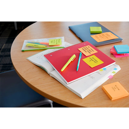 Post-it Super Sticky Note Pads, 135, 3" x 3", 45 Sheets per Pad (MMM3321SSAU)